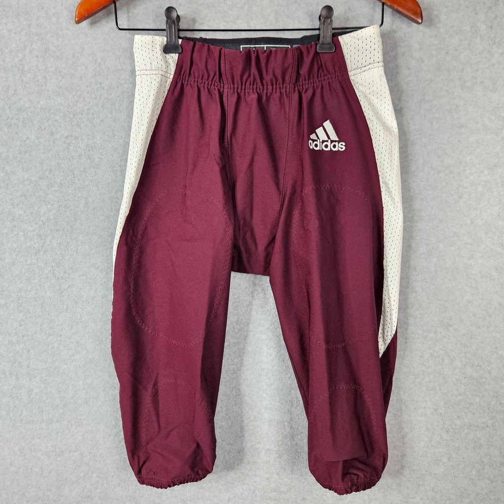Adidas Woven A1 Stock Football Pants Men's Size Small Maroon New GG7414